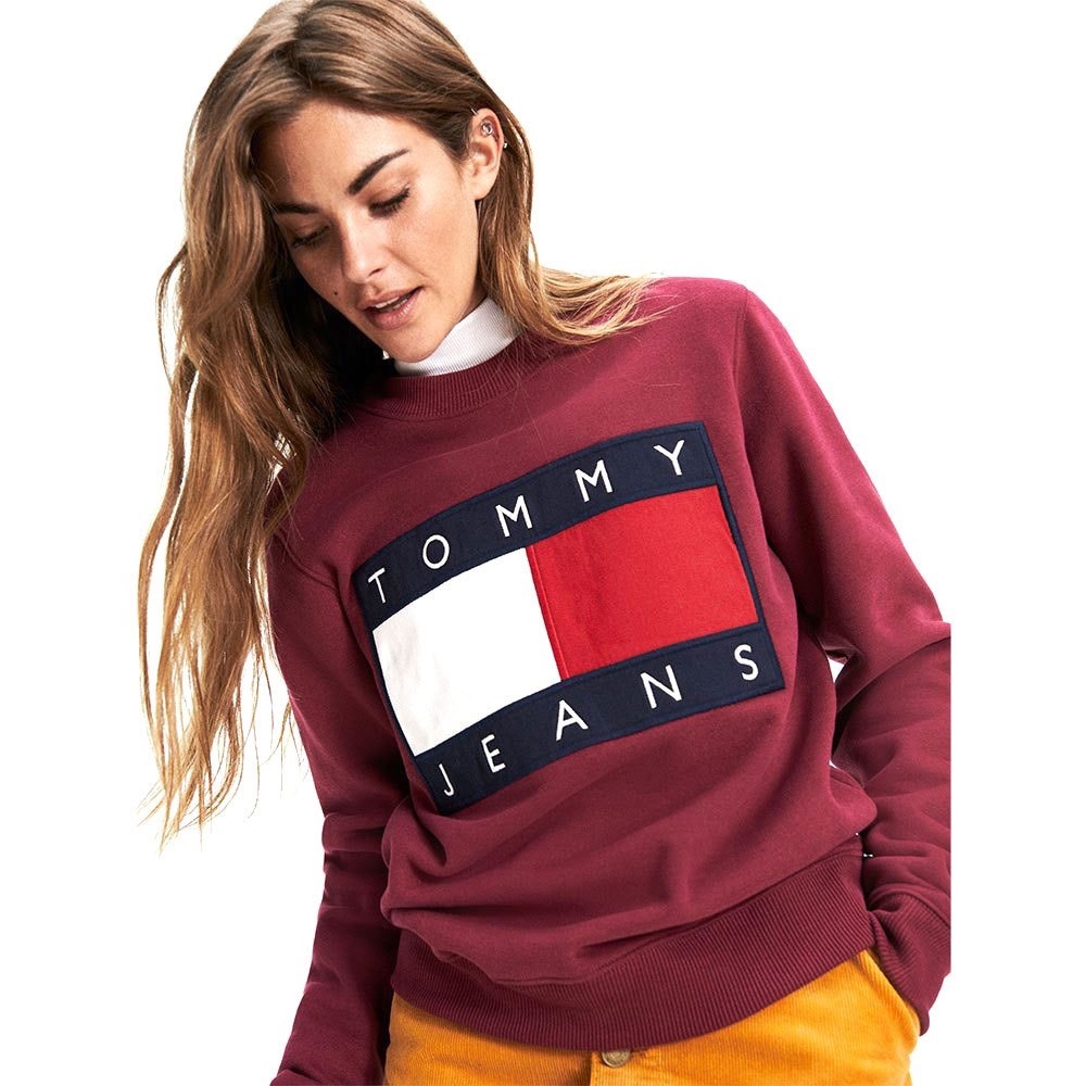 Tommy Jeans Flag Cropped Sweatshirt